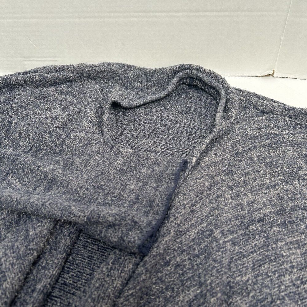 Barefoot Dreams Bamboo Chic‎ Lite Wrap Cardigan Gray Blue Heathered Size L/XL